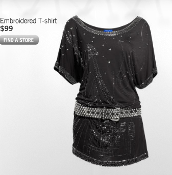 H&M Jimmy Choo Tee; photo courtesy of H&M.com