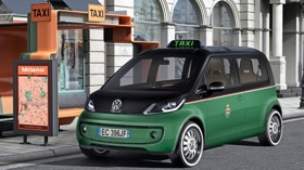 The Volkswagen Milano Taxi electric vehicle. (Photo from Gizmag.com.)