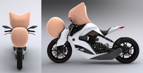 The Izh 2012 concept motorcycle. (Photo from Gizmag.)
