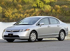 The natural gas-powered Honda Civic GX NGV. (Photo courtesy of Consumer Reports.)