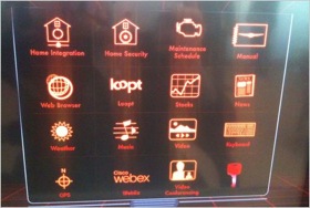 Cisco's next-generation dashboard. (Photo from Cisco, via the New York Times Wheels blog.)
