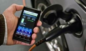 General Motors says Chevrolet Volt owners will be able to control some car functions from their smartphones. (Photo from AutoWeek.)