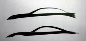 Two teaser sketches from Infiniti. (Images courtesy of Infiniti.)
