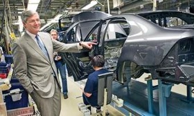 Spyker CEO Victor Muller, shown during a March visit to Saab's factory in Trollhattan, Sweden, says of his recently acquired automaker,