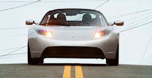 The Tesla Roadster is among a new wave of green cars derived from new materials. (Photo courtesy of Tesla)
