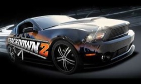 The Crackdown Cruiser features several customizations, including two Xbox 360s and an LCD screen in its trunk. (Photo from AutoWeek.)