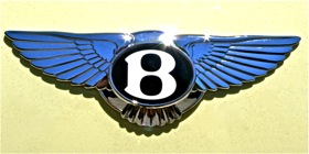 The Bentley badge. (Photo by Josh Condon.)