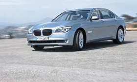 The BMW 7-series sedan carries a $1,000 gas-guzzler fee in the United States. (Photo courtesy of AutoWeek.)