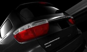 A partial view of the rear of the 2011 Dodge Durango. (Photo courtesy of AutoWeek.)