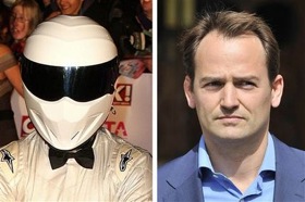 This photo combo shows an undated file photo of the driver for the BBC motoring programme Top Gear