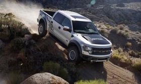 The SuperCrew cab option for the 2011 Ford F-150 SVT Raptor adds 12 inches to the wheelbase and overall length of the pickup. Dealers start taking orders on Friday. (Photo courtesy of Ford.)