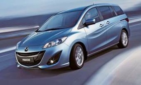 The redesigned Mazda 5, with the Nagare design language, will have an updated interior and a more fuel-efficient engine. (Photo courtesy of Mazda.)