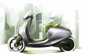 Smart will reveal a new electric scooter in Paris. (Image by Smart.)