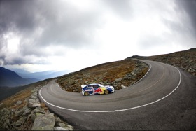 Travis Pastrana tackling the Mt. Washington Auto Road. (Photo by Brian Nevins for Red Bull.)