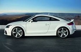 The RS is the performance version of the TT coupe. It's been approved for sale in the United States. (Photo courtesy of Audi.)