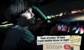 As part of a NHTSA campaign, posters at www.nhtsa.gov cite statistics about nighttime driving, texting while driving and teens driving with two or more teen passengers. (Via AutoWeek.)