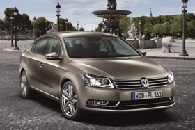 The seventh-generation Volkswagen Passat. (Photo courtesy of Volkswagen.)