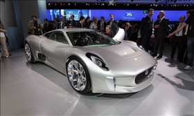 The Jaguar C-X75 Concept vehicle. (Photo from MSN Autos.)