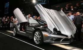 This Mercedes McLaren SLR sold for $412,500 at the Barrett-Jackson auction in Las Vegas. (Photo courtesy of Barrett-Jackson.)