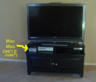 Kim's TV setup