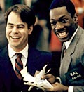 Caption: Dan Aykroyd & Eddie Murphy in 'Trading Places'. Credit: (© Everett Collection)