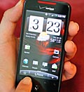 Caption: Droid Incredible cell phone, Credit: (© Eric Risberg/AP)