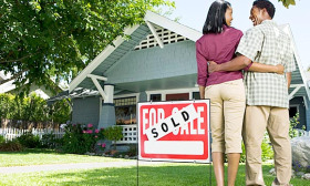 First-time homebuyers made up more than 45% of home sales in the past year, according to the National Assocation of Realtors. (© Jupiterimages/Getty Images)