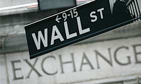 Wall Street sign (© Mark Lennihan/AP)