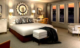 This could be your home on the Utopia cruise ship, but don't expect the scenery to stay the same. (© Utopia)