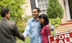Existing-home sales fell 5.1% in June, according to the National Association of Realtors. (© Corbis)