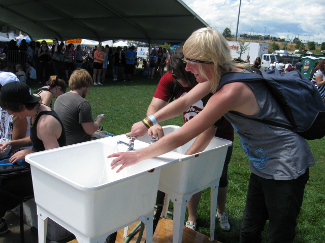 Water station at Warped