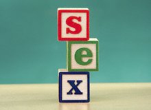 Sex spelled in alphabet blocks // (c) Corbis