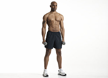 Dumbbell shoulder raise and shrug (c) Men's Health